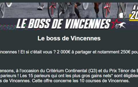 boss zeturf critérium continental