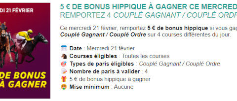 promotion Genybet du 21 février 2024