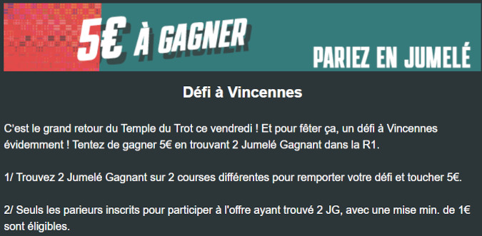 Défi Zeturf du 22 mars 2024 à Vincennes