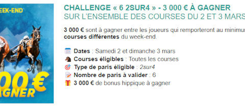 3000 euros en jeu chez Genybet les 2 et 3 mars 2024