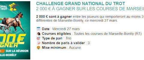 Challenge Genybet pour le GNT à Marseille le 27 mars 2024