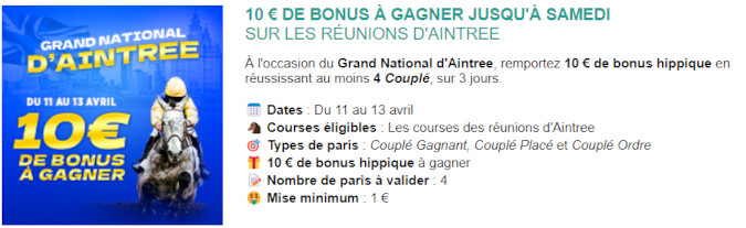 Profitez du Festival de Aintree en avril 2024 avec Genybet