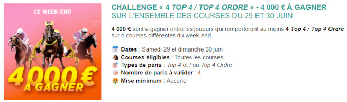 4000 euros en jeu chez Genybet les 29 et 30 juin 2024