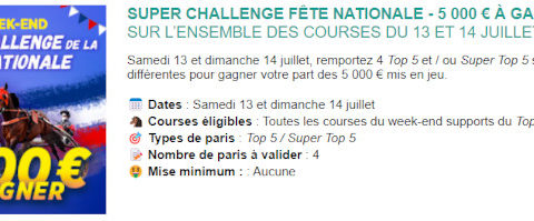 5000 euros en jeu chez Genybet les 6 et 7 juillet 2024