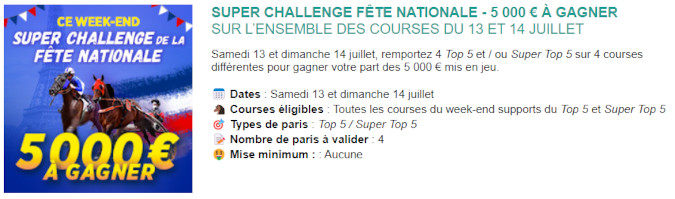 5000 euros en jeu chez Genybet les 6 et 7 juillet 2024