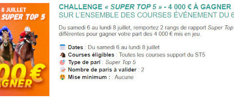 Promotion Genybet du 6 au 8 juillet 2024