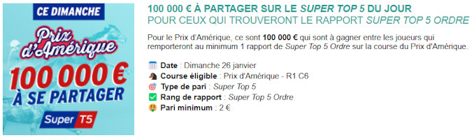 Tirelire Genybet exceptionnelle pour le Prix d'Amérique 2025