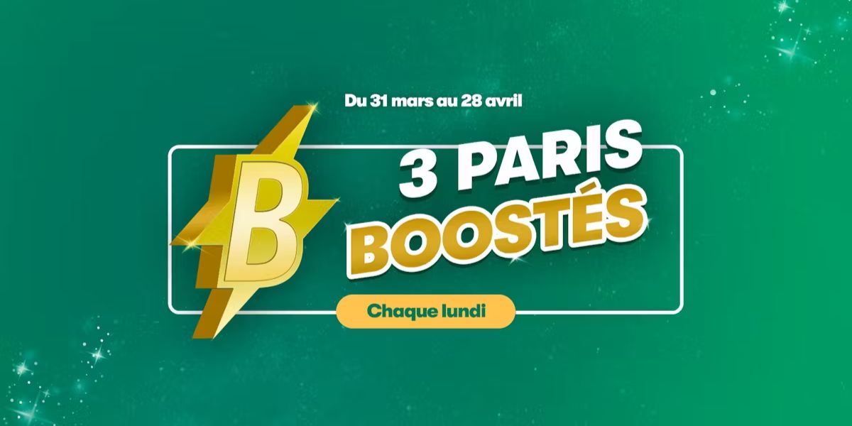 Coup de boost du lundi avec le pmu du 31 mars au 28 avril 2025