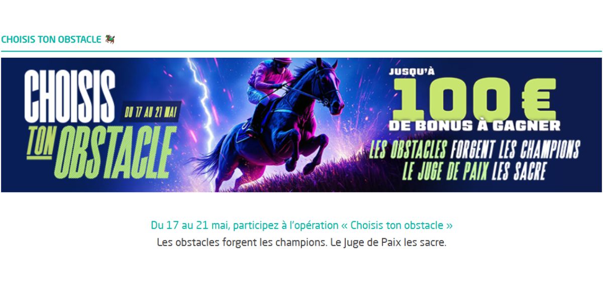 Grand Steeple-Chase de Paris 2025: Choisis ton obstacle avec Genybet