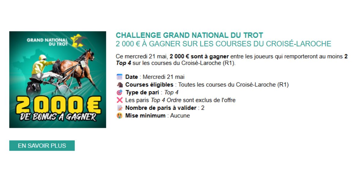 Challenge Genybet pour le GNT au Croisé-Laroche le 21 mai 2025