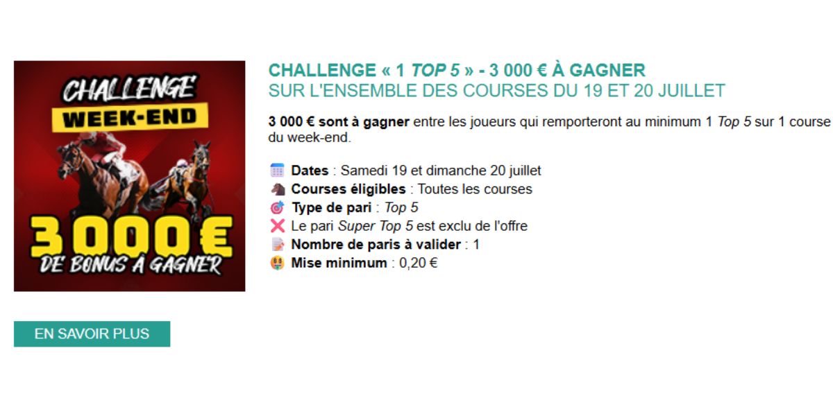 3000 euros en jeu chez Genybet les 19 et 20 juillet 2025