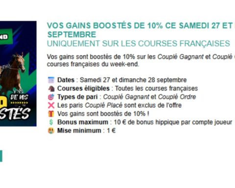 Gains boostés chez Genybet les 27 et 28 septembre 2025
