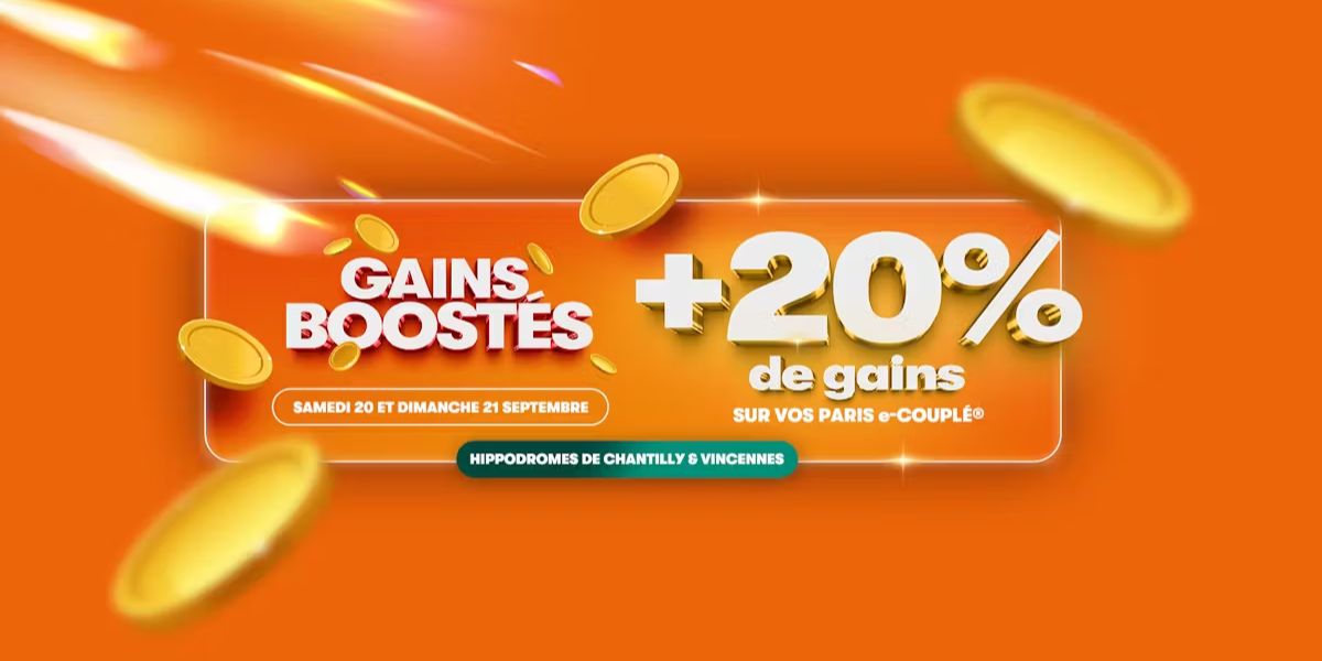gains boostés sur pmu.fr: Profitez-en les 20 et 21 septembre 2025