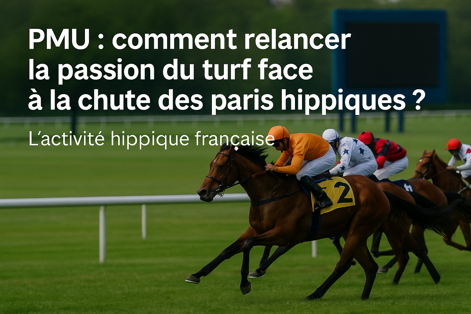 PMU : comment relancer la passion du turf face à la chute des paris hippiques ? | Turf.fr