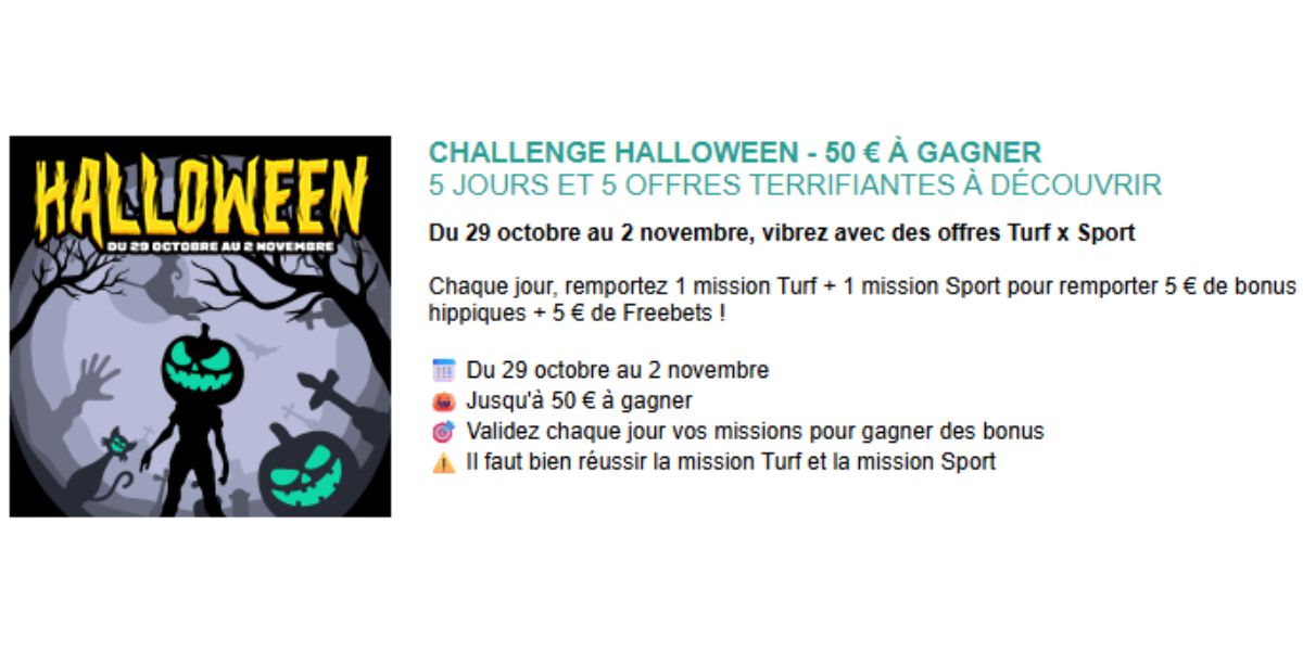 Découvrez le Challenge Halloween 2025 de Genybet