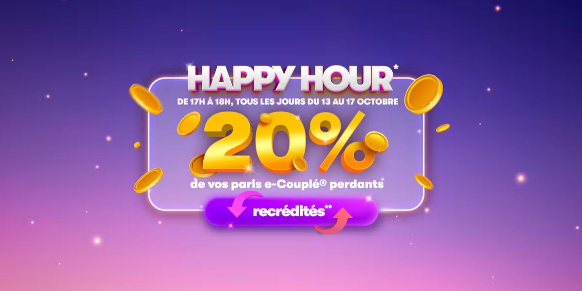 Happy Hour avec le pmu du 13 au 17 octobre 2025