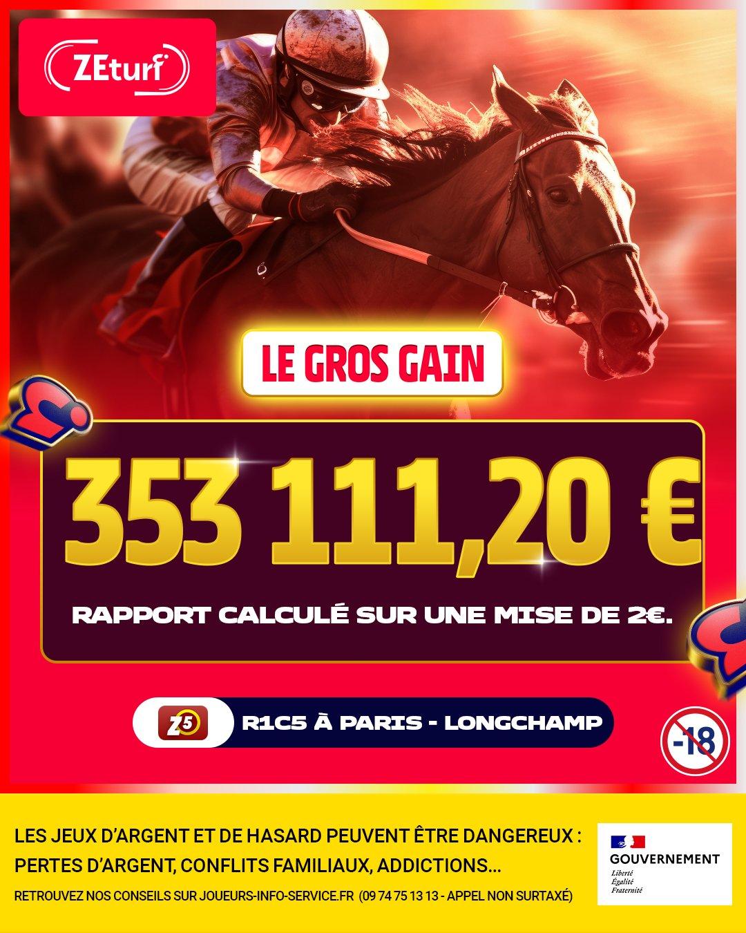Gain record au Ze5 Ordre chez Zeturf sur le Qatar Prix Arc de Tromphe 2025