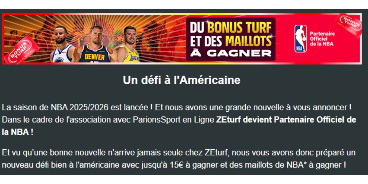 Un défi à l'américaine entre les 21 et 23 octobre chez Zeturf