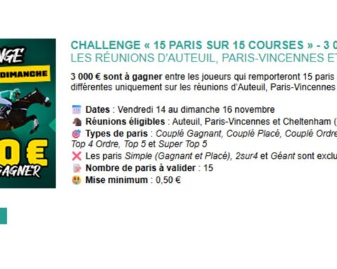 3000 euros en jeu chez Genybet du 14 au 16 novembre 2025