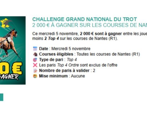 Challenge Genybet pour le GNT à Nantes le 5 novembre 2025