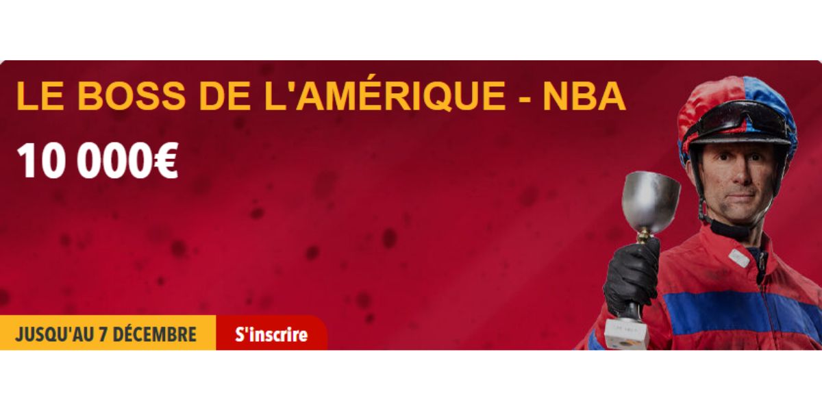 Le boss de l'Amérique - NBA vous attend à partir du 27 novembre 2025 chez Zeturf