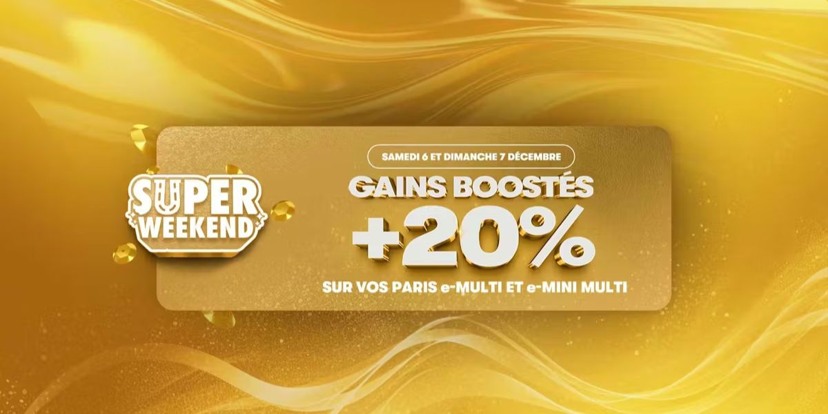 gains boostés sur pmu.fr: Profitez-en les 6 et 7 décembre 2025