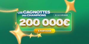 Cagnottes des Champions  pmu: 200 000€ à partager entre le 2 et le 5 décembre 2025