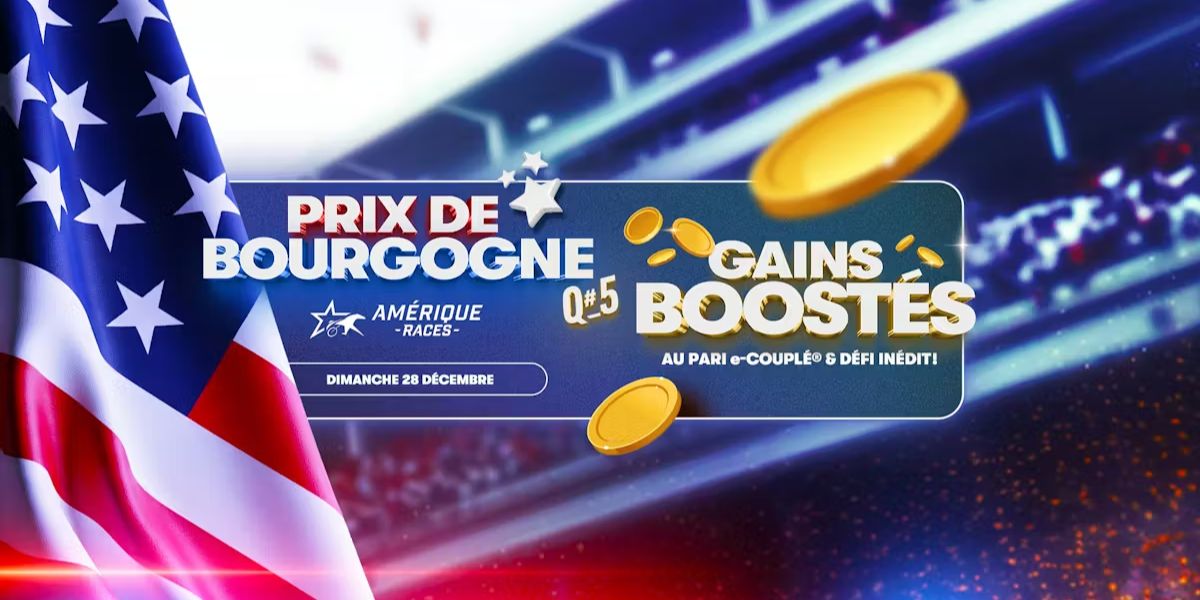 gains boostés sur pmu.fr le 28 décembre 2025 lors des Amérique Races