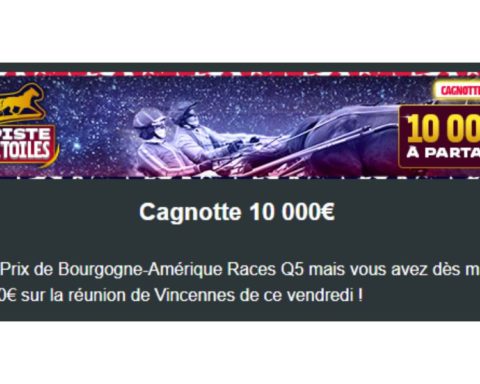 Cagnotte Zeturf 10000 euros à Vincennes le 26 décembre 2025