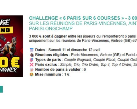 3000 euros en jeu chez Genybet les 11 et 12 avril 2026