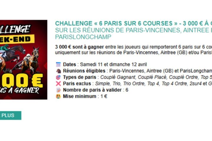 3000 euros en jeu chez Genybet les 11 et 12 avril 2026